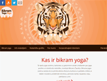 Tablet Screenshot of bikramyoga.lv